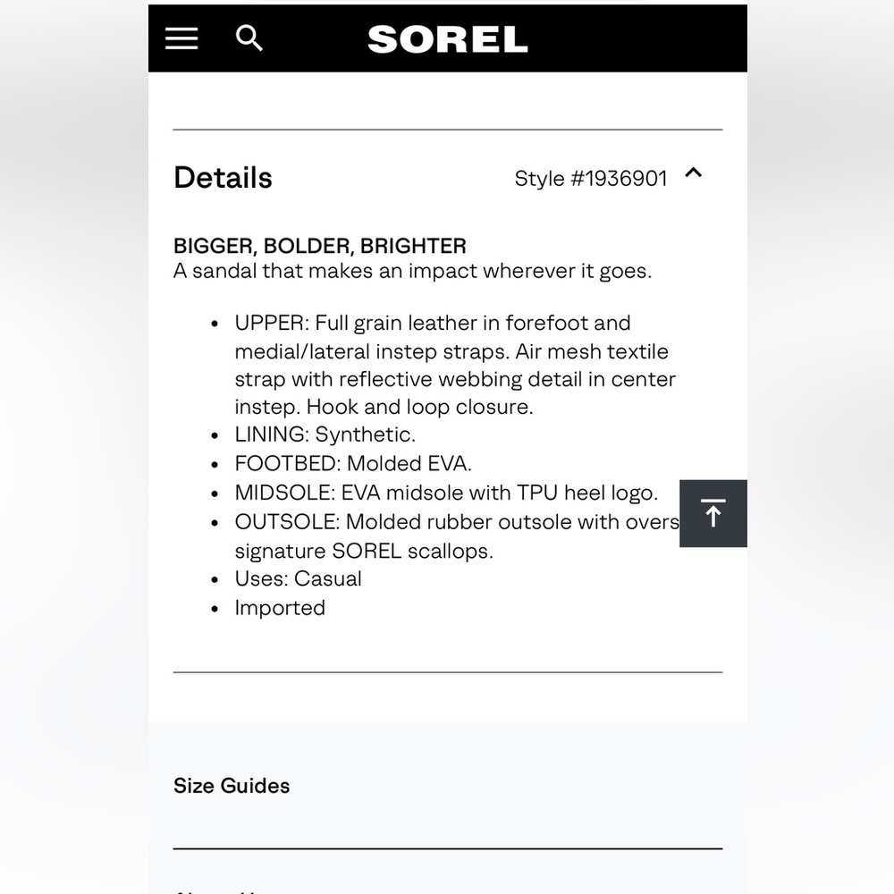 Sorel Kinetic Impact Sandals - Picture 6 of 6